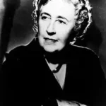 Black and white Photo of Author Agatha Christie (1890 - 1976)