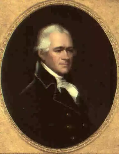 Black and white Photo of Author Alexander Hamilton (1755 - 1804)