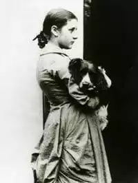 Black and white Photo of Author Beatrix Potter (1866 - 1943)
