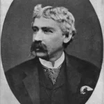 Black and white Photo of Author Bret Harte (1836 - 1902)