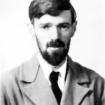 Black and white Photo of Author D. H. Lawrence (1885 - 1930)