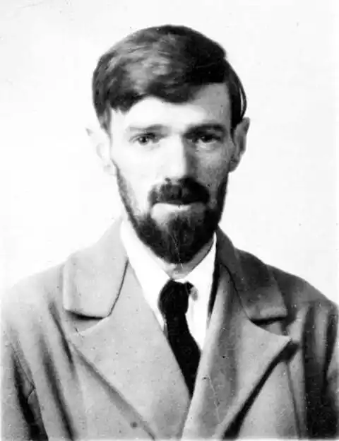 Black and white Photo of Author D. H. Lawrence (1885 - 1930)