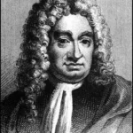 Black and white Photo of Author Daniel Defoe (1660 - 1731)