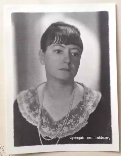 Black and white Photo of Author Dorothy Parker (1893 - 1967)