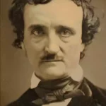 Black and white Photo of Author Edgar Allan Poe (1809 - 1849)