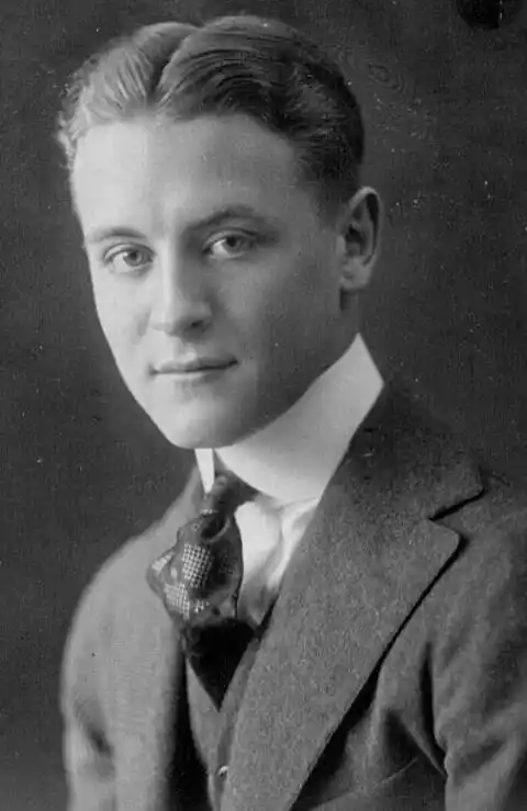 Black and white Photo of Author F. Scott Fitzgerald (1896 - 1940)