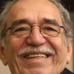 Black and white Photo of Author Gabriel Garcia Marquez (1927 - 2014)