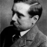 Black and white Photo of Author H.G. Wells (1866 - 1946)