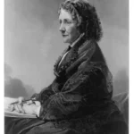 Black and white Photo of Author Harriet Beecher Stowe (1811 - 1896)