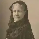 Black and white Photo of Author Harriet Prescott Spofford (1835 - 1921)