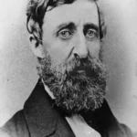 Black and white Photo of Author Henry David Thoreau (1817 - 1862)