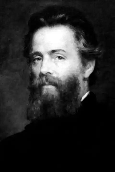 Black and white Photo of Author Herman Melville (1819 - 1891)