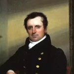 Black and white Photo of Author James Fenimore Cooper (1789 - 1851)