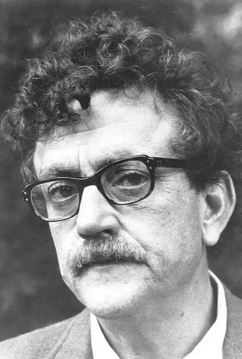 Black and white Photo of Author Kurt Vonnegut (1922 - 2007)