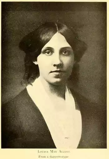 Black and white Photo of Author Louisa May Alcott (1832 - 1888)