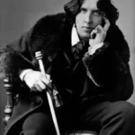 Black and white Photo of Author Oscar Wilde (1854 - 1900)