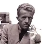 Black and white Photo of Author Paul Bowles (1910 - 1999)