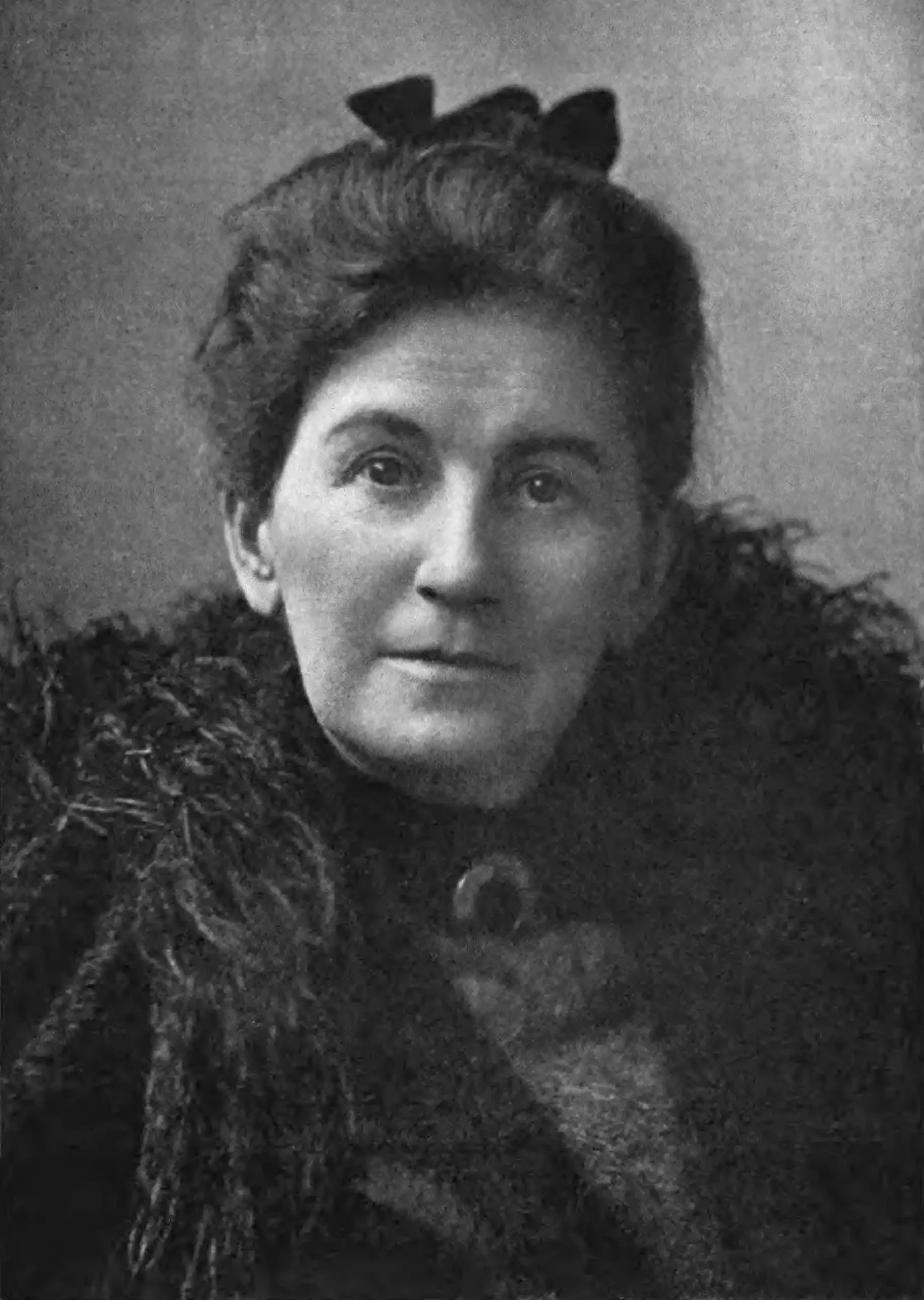 Black and white Photo of Author Ruth McEnery Stuart (1849 - 1917)