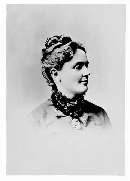 Black and white Photo of Author Sarah Orne Jewett (1849 - 1909)
