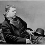 Black and white Photo of Author Thomas Bailey Aldrich (1836 - 1907)