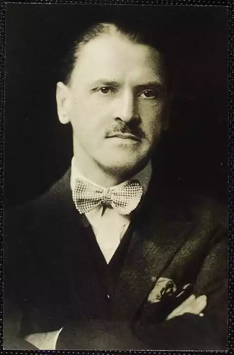Black and white Photo of Author William Somerset Maugham (1874 - 1965)