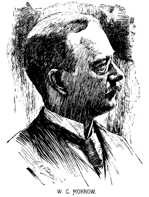 Black and white Photo of Author W.C. Morrow (1854 - 1923)