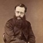 Black and white Photo of Author Wilkie Collins (1824 - 1889)