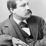 Black and white Photo of Author William Dean Howells (1837 - 1920)