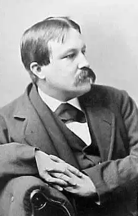 Black and white Photo of Author William Dean Howells (1837 - 1920)