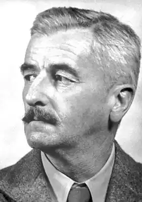 Black and white Photo of Author William Faulkner (1897 - 1962)
