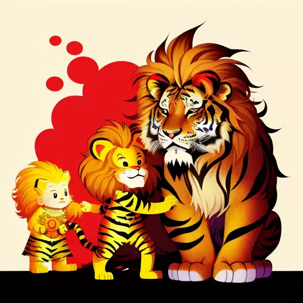 The Cowardly Lion and the Hungry Tiger - Short Story