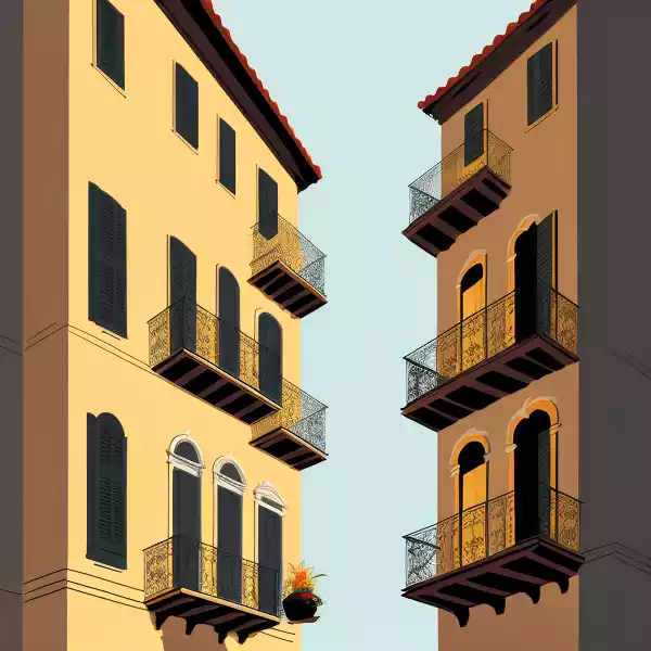 Two Florentine Balconies - Short Story